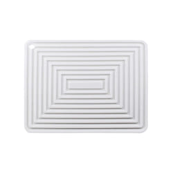 Large Silicone Pot Holder Heat Insulation Kitchen Table Mat( White )