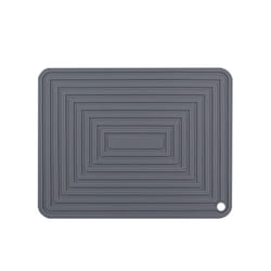 Large Silicone Pot Holder Heat Insulation Kitchen Table Mat(Gray)