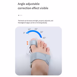 Bunion Corrector, Adjustable Knob Double Correction Separator