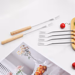 12Pcs Fondue Fork Grilling Set Muddler for Cocktails Set Fruit Forks