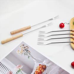 12Pcs Fondue Fork Grilling Set Muddler for Cocktails Set Fruit Forks