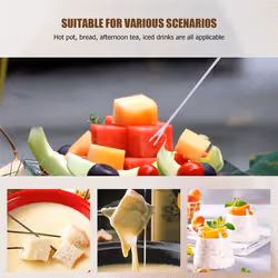 Fondue Cheese Sticks Set for Cheese, Stainless Steel Fondue Forks