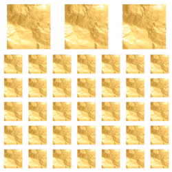 100pcs Square Chocolate Lolly Paper Aluminum Foil Wrappers Gold
