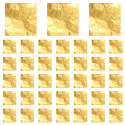 100pcs Square Chocolate Lolly Paper Aluminum Foil Wrappers Gold