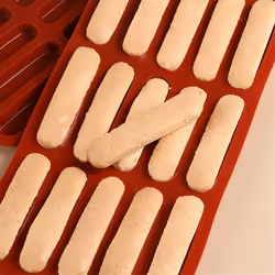 Tiramisu Finger Biscuit Silicone Mould, Chocolate Bar Mold