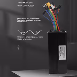 36/48V/52V E-Bike 40A Three Mode Sine Wave Brushless Controller