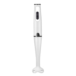 Immersion Blender 300-Watt Turbo Stick Hand Blender, White EU Plug