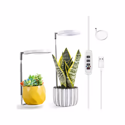 Grow Lights for Indoor, Full Spectrum LED Halo Plant Light for Plants