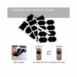 Cereal Storage Container Set, PP Airtight Food Storage Containers 2.5L