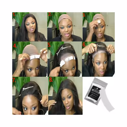 108Pcs/Lot Fixed Hair Wig Tape Strips for Toupee Lace Wig Adhesive