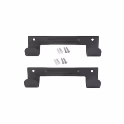 2Pack Ironing Board Hanger,Wall Mounted for Laundry Rooms (Black)