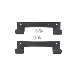 2Pack Ironing Board Hanger,Wall Mounted for Laundry Rooms (Black)