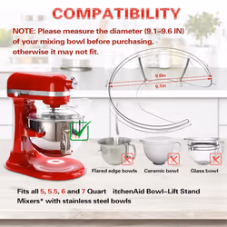 Pouring Shield for 5.5 Quart, 6, 7, 8 Qt