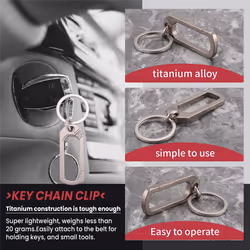 Titanium Buckle Keychain Buckles Camping Accessories Outdoor Tool