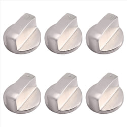 6Pcs 6mm Gas Stove Knobs Replacement Knobs for Kitchen Gas Oven Knobs
