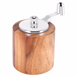 Pepper Mill, Hand Crank Wood Pepper Grinder