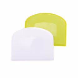 2 Pcs Dough Scraper Bowl Scraper Food-Safe Plastic Dough Cutter