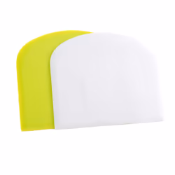 2 Pcs Dough Scraper Bowl Scraper Food-Safe Plastic Dough Cutter