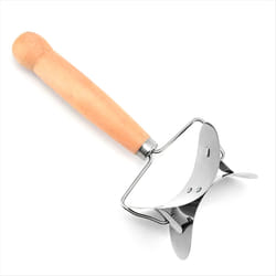 Stainless Steel Dumpling Wrappers Skin Dough Cutter Circle Roller