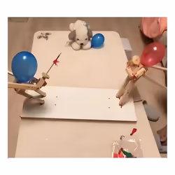 Balloon Bamboo Man Battle, Handmade Fencing ,(100Pcs Balloons)