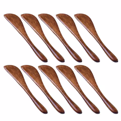 10 Pack Wooden Butter Knife, 6 Inch Condiment Knives