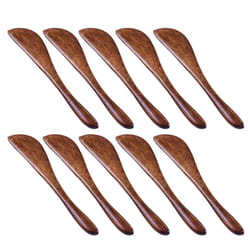 10 Pack Wooden Butter Knife, 6 Inch Condiment Knives