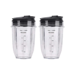 2 Pcs 18Oz Blender Cups with Lid for Auto IQ BL480 BL642 BL450