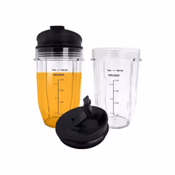 2 Pcs 18Oz Blender Cups with Lid for Auto IQ BL480 BL642 BL450