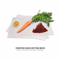 Clear Flexible Plastic Cutting Board Mats,17.5 x 12 Inches,Set of 7