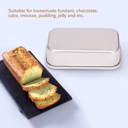 4Pcs Aluminum Alloy Loaf Tin Rectangular Non-Stick Bread Mould