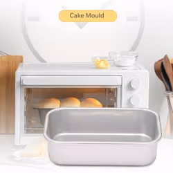 4Pcs Aluminum Alloy Loaf Tin Rectangular Non-Stick Bread Mould