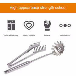 2 Pieces Stainless Steel Spaghetti Server Set,Pasta Spoon Server Fork
