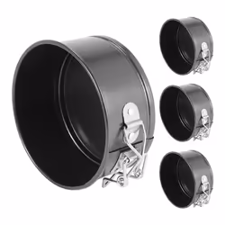 4-Inch Mini Springform Pan Set- 4 Piece Small Nonstick Cheesecake Pan