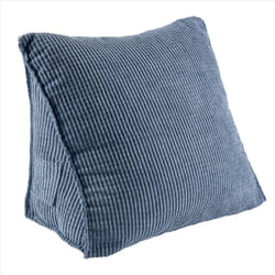 Backrest Cushion Wedge Pillow Back Cushion Lumbar Pad (Blue)