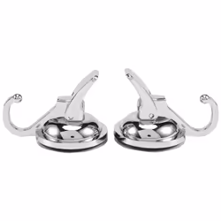 Vacuum Suction Cup Hooks (2 Pack) For Kitchen Bathroom Organization