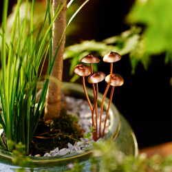 Mushroom Metal Decorative Garden Stakes for Outdoor Spring Decor