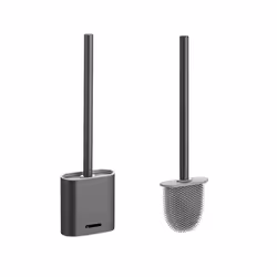 Premium Silicone Toilet Brush - Grey