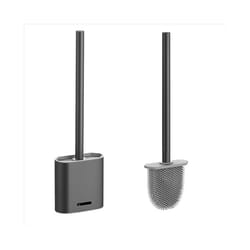 Premium Silicone Toilet Brush - Grey