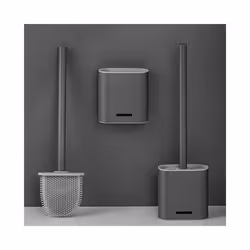 Premium Silicone Toilet Brush - Grey