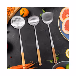 Wok Spatula, 17Inches Spatula for Wok, Stainless Steel Wok Spatula