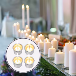 Candle Holders for Taper Candles, Candle Holder, 30Pcs Silver