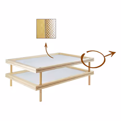 Stackable Food Dryer with Net Wooden Pasta Herb Drying Racks