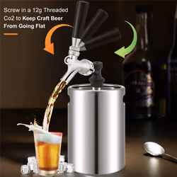 Beer Faucet Ball Lock Kit, Homebrew Draft Beer Tap Beer Tower Set