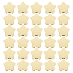30Pcs Star Shaped Paper Plates Gold Disposable Plate , Gold