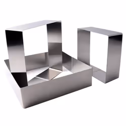 Set of 3 Cake Molds Rings, Square Mousse Mold Mould Baking Tool