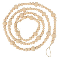 7Ft Wooden Beaded Garland Farmhouse Home Decor Rustic Decorations