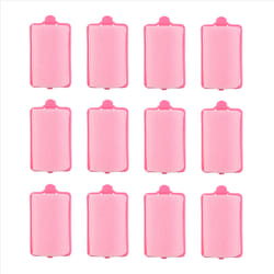 12Pcs dark pink Hair Styling Soft Foam Sponge Rollers Curlers
