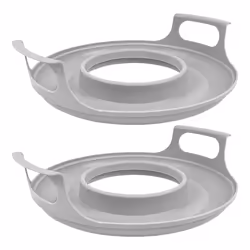2 Pack Microwave Bowl Holder with Handles - Microwave Cool Plate