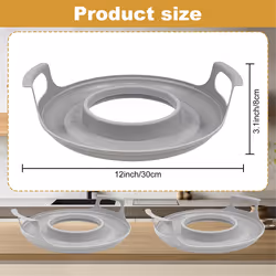 2 Pack Microwave Bowl Holder with Handles - Microwave Cool Plate