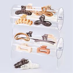 Claw Clip Organizer Holder,360-Degree Rotating Claw Clip Holder